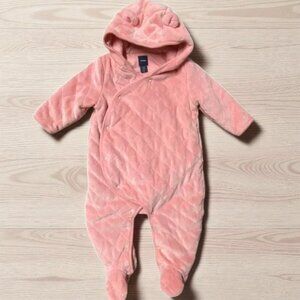 Baby Gap Quilted Hooded Snap-Up Bunting 6-12 Months